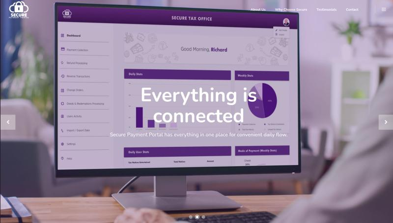 Secure tax office automation architecture visualization